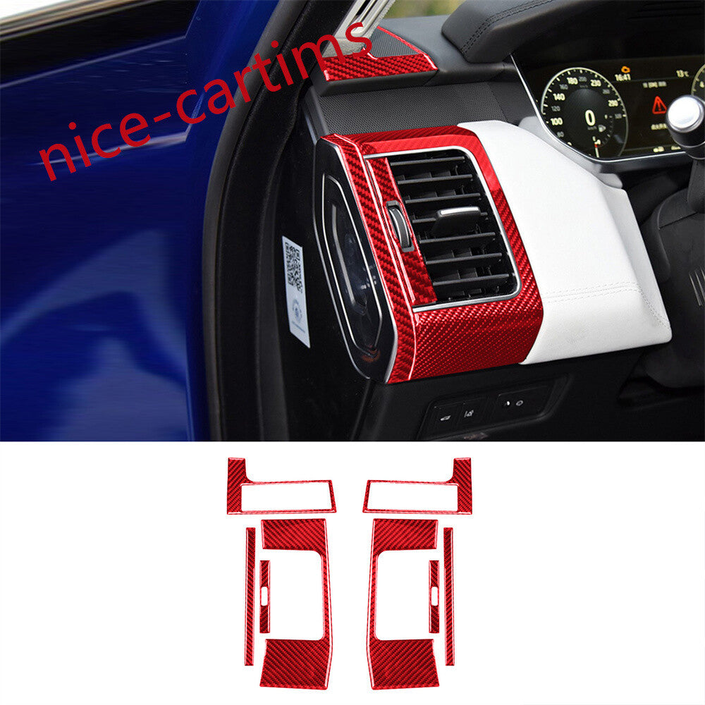 36¡ÁRed Carbon Fiber Interior Full Set Trim Kits For LR for Range Rover Sport 2014-17
