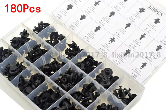 180x Car Push Pin Rivet Trim Clip Panel Retainer Assortment for Toyota for Honda