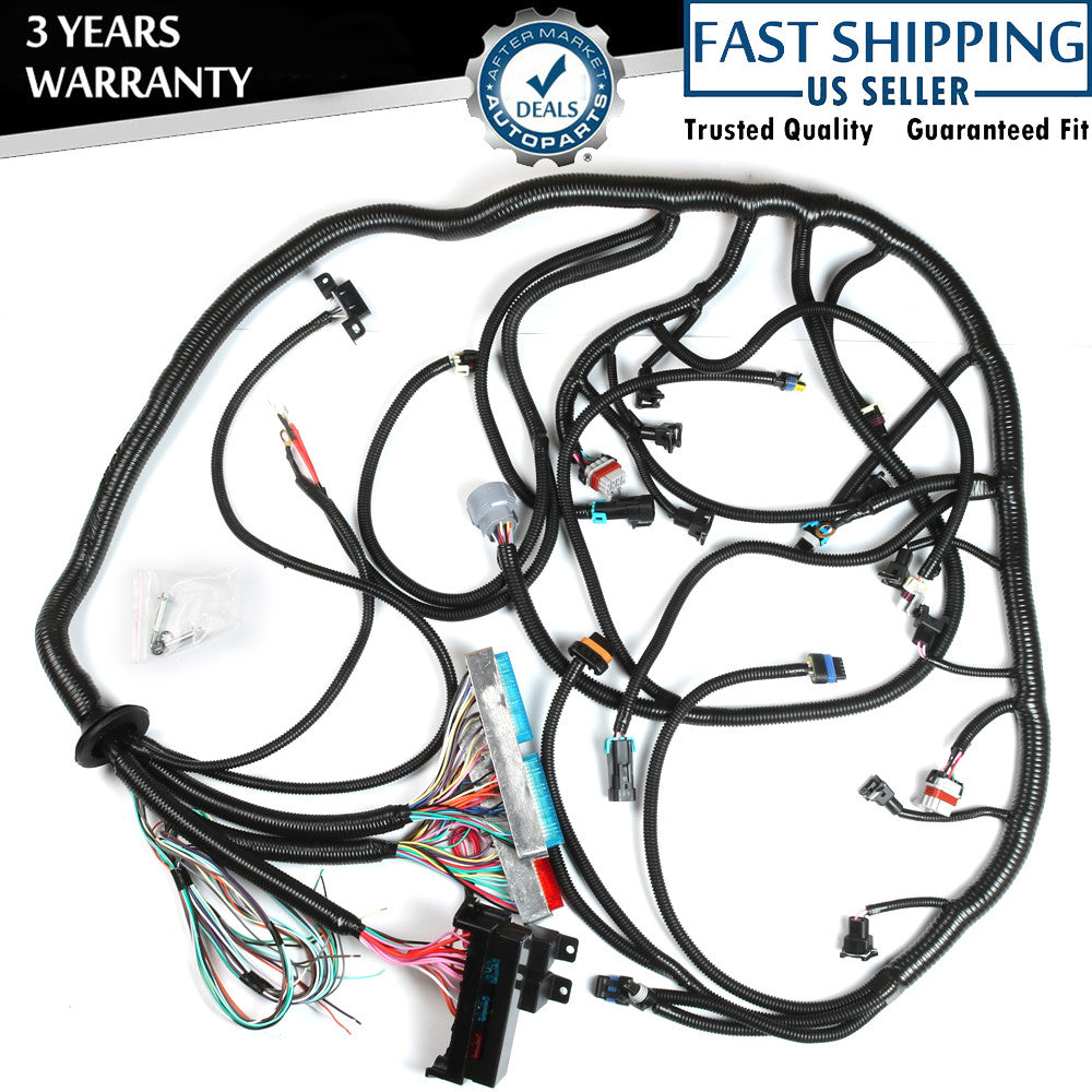 For LS SWAP 4.8 5.3 6.0 97-06 Drive by Cable DBC LS1 4L60E Stand Alone Harness