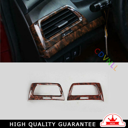 LR AC Air Outlet Vent Cover Trim for Honda Accord Crosstour 08-2013 Wood Grain