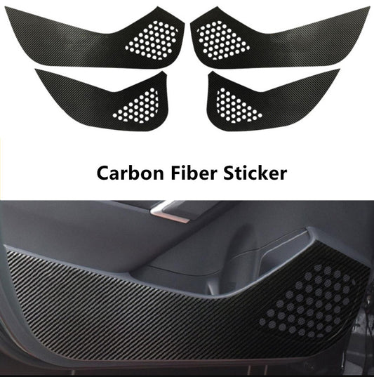 Carbon Fiber Sticker Car Door Anti Kick Cover for Toyota for Corolla Cross 22-24