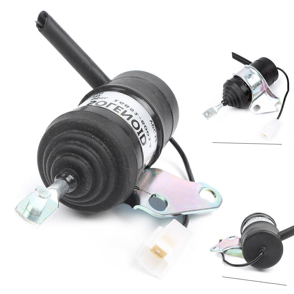 12V Engine Fuel Shut Off Solenoid Fit For Kubota RTV900R RTV900S RTV900T G1800