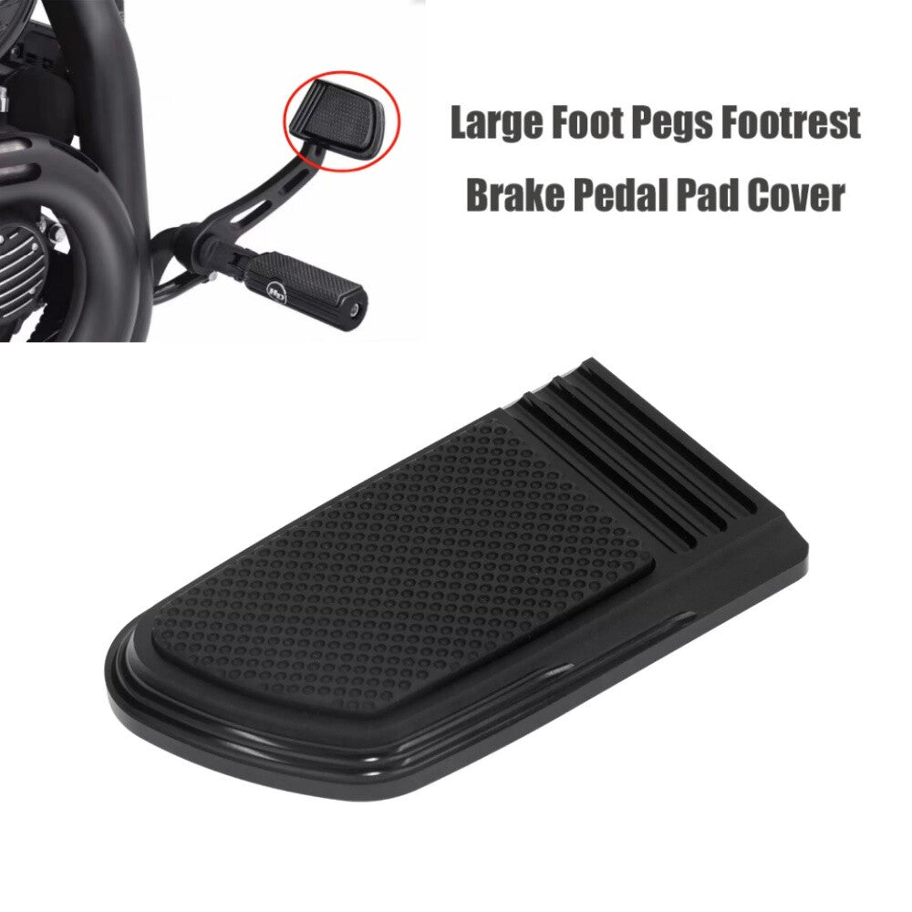 Motorcycle Large Foot Pegs Footrest Brake Pedal Pad Cover Fit for Harley Touring