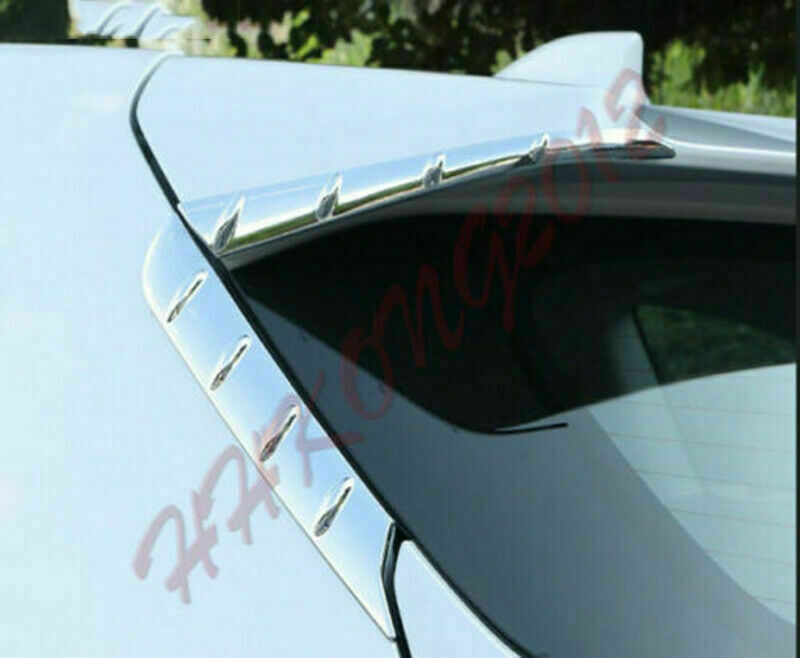 Chrome Rear Window Side Spoiler Cover Strip Trim for Toyota Highlander 2020-2023