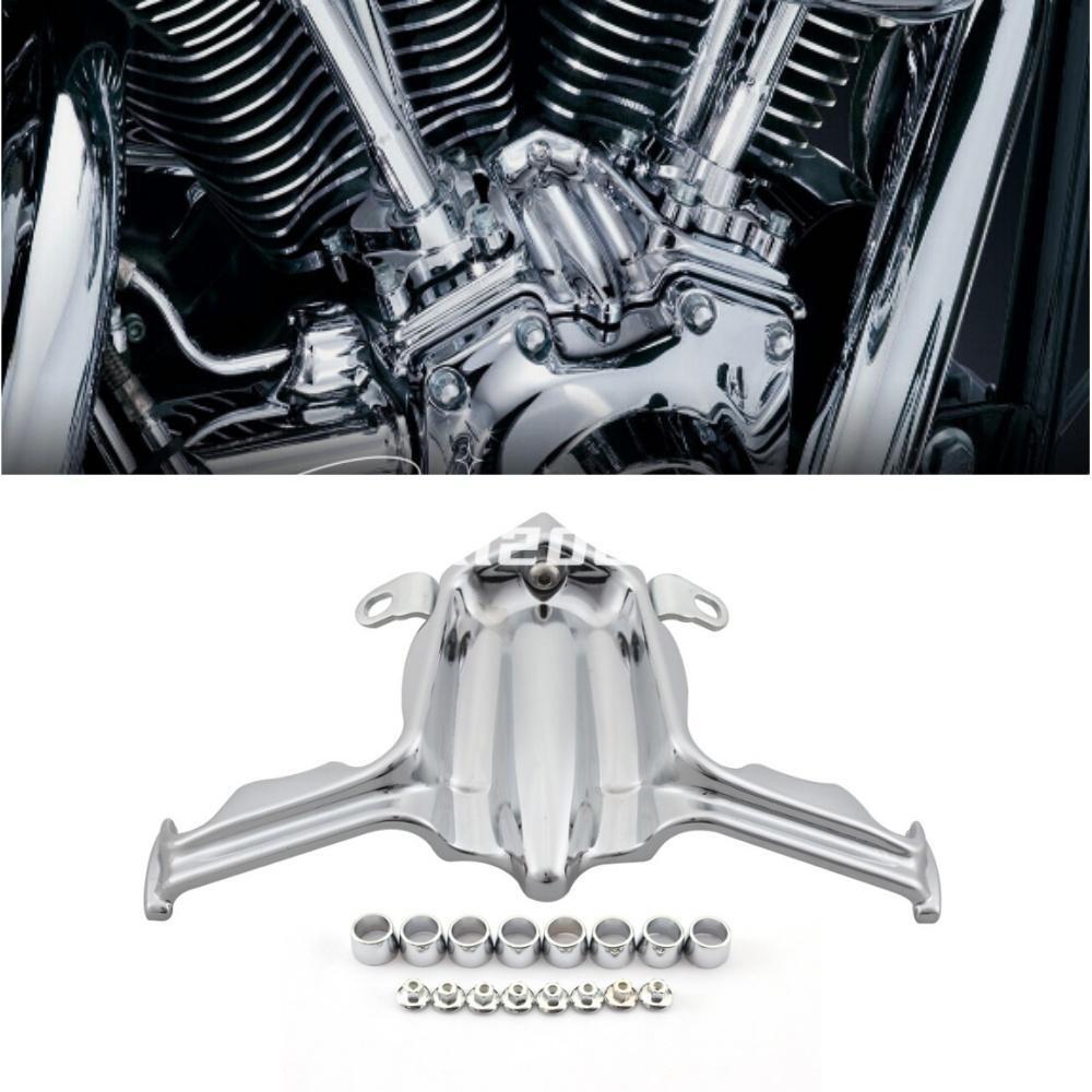 Chrome Tappet Lifter Block Accent Cover for Harley Twin Cam '00-'17 Dyna Parts