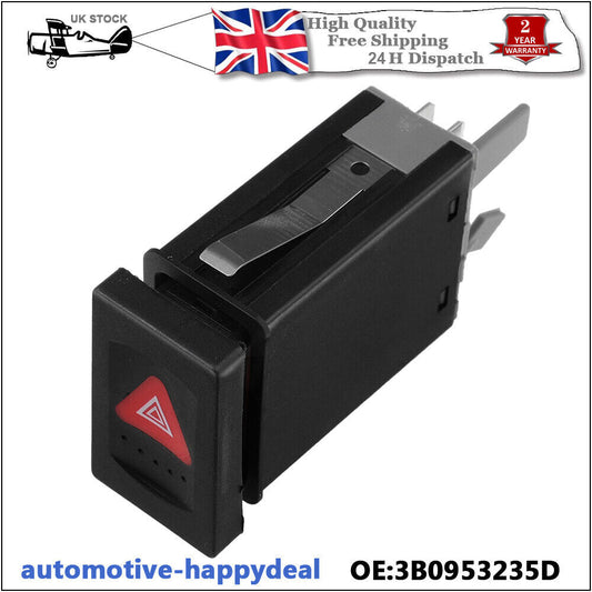 HAZARD WARNING LIGHT SWITCH for VW for PASSAT 1996 - 2005 3B0953235D