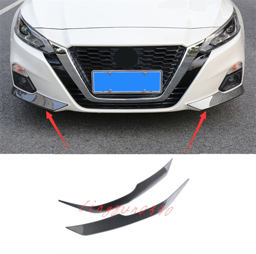 for Nissan Altima 2019-22 carbon fiber Front Bumper Bottom Protector Cover Trim