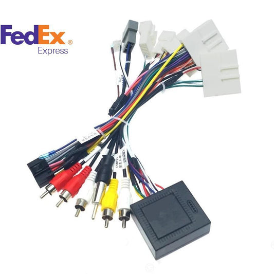 Android 16Pin Car Radio Power Cable w/ Canbus for Nissan for X-TRAIL Qashqai Sylphy