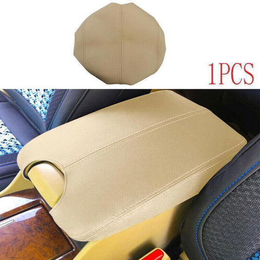 1X Beige PU Leather Middle Console Armrest Box Cover Trim for Honda Accord 08-12