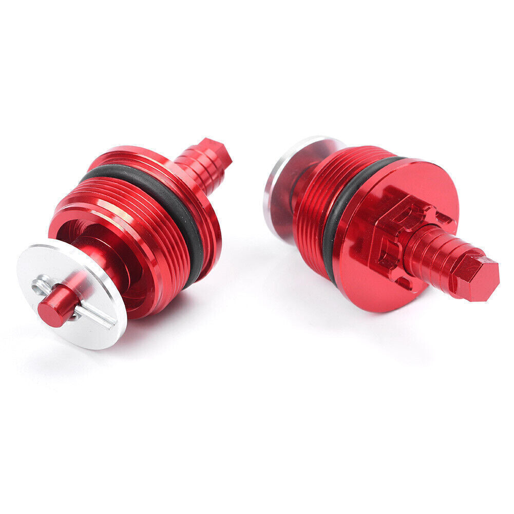 for Honda CBR250R Front Preload Adjusters Fork Bolts RED UK