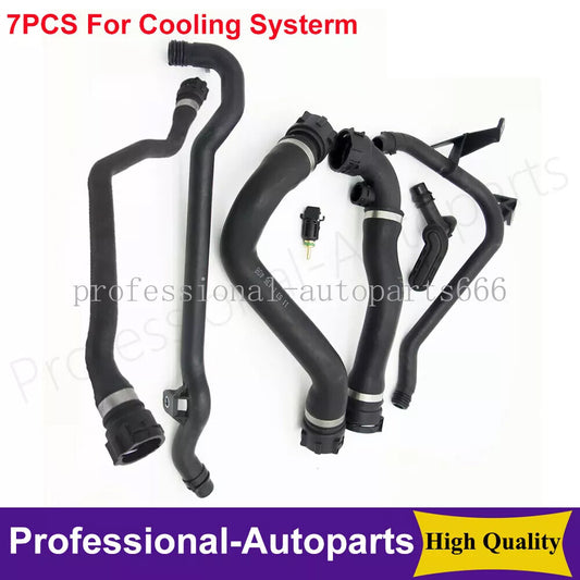 7-piece cooling system radiator hose kit for BMW 98-06 E46 320i 323i 325i