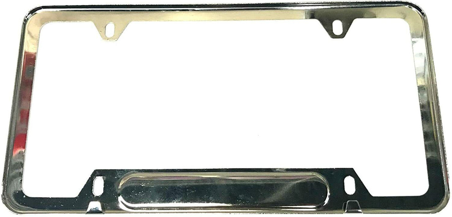 Front and rear license plate frame cover boot for Subaru Chrome 2x