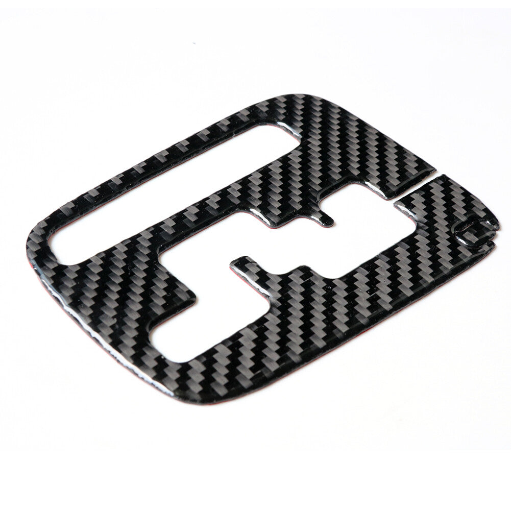 2Pcs Carbon Fiber Gear Shift Panel Trim Cover Fit for Subaru Forester 2005-2008