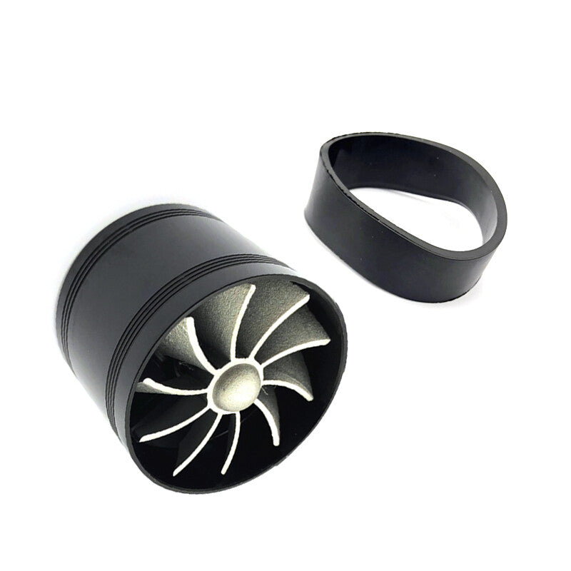American automotive intake turbocharger single fan engine fuel-saving charger aluminum