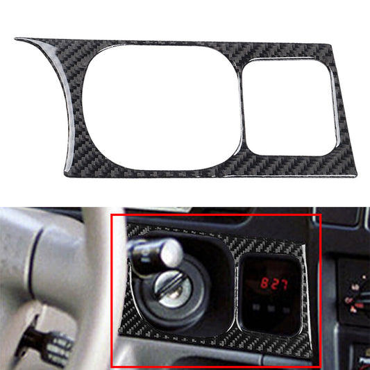 Carbon Fiber Ignition Switch Keyhole Cover Trim for Toyota Tacoma 2001-2004