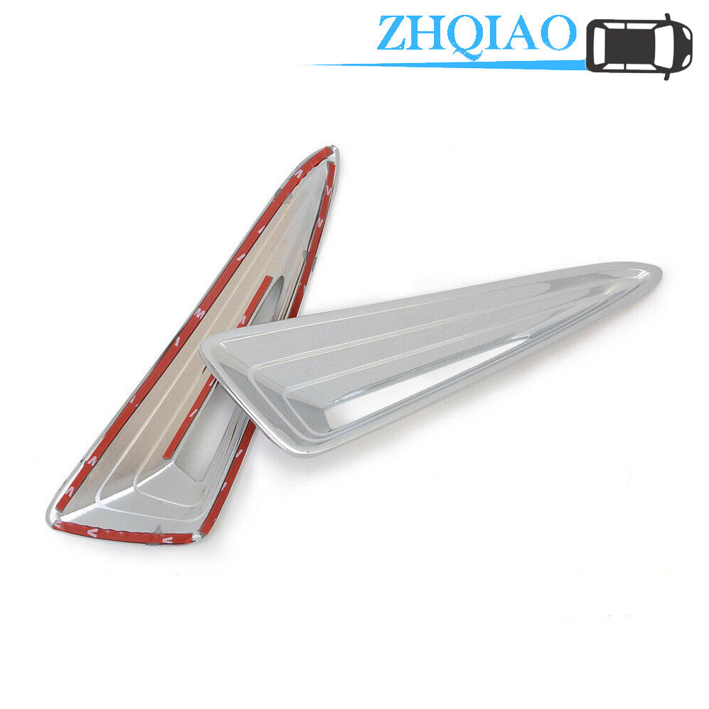 Pair Chrome Front Fog Light Grille Side Lamp Cover Trim Fit for Toyota Chr C-hr 2018