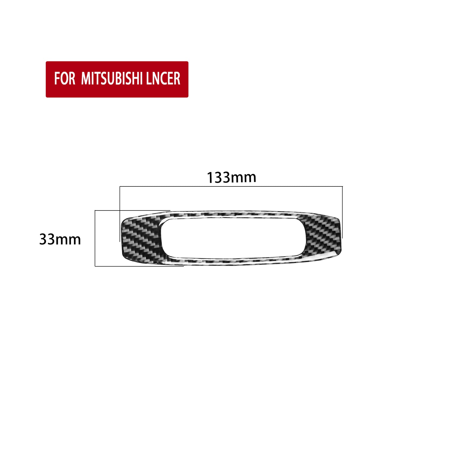 for Mitsubishi Lancer 2008-2015 Carbon Fiber Skylight Handle Frame Cover Trim