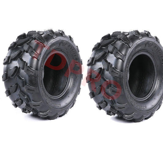 Pair 8 inch Tyres 18x9.5-8 18x9.50-8 Tyre For Lawn Mower Go Kart Quad Buggy ATV