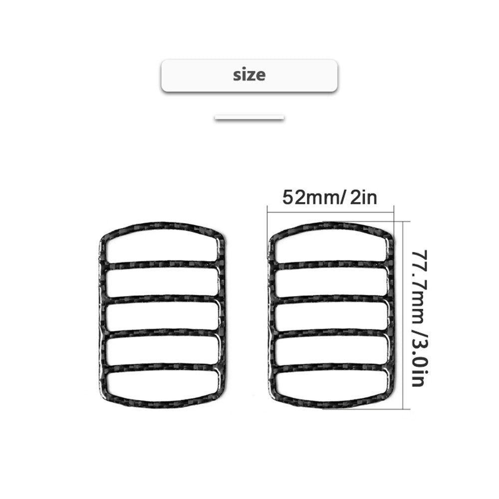 Carbon Fiber Demist Air Vent Outlet Cover Trim for Suzuki Grand Vitara 2006-2013