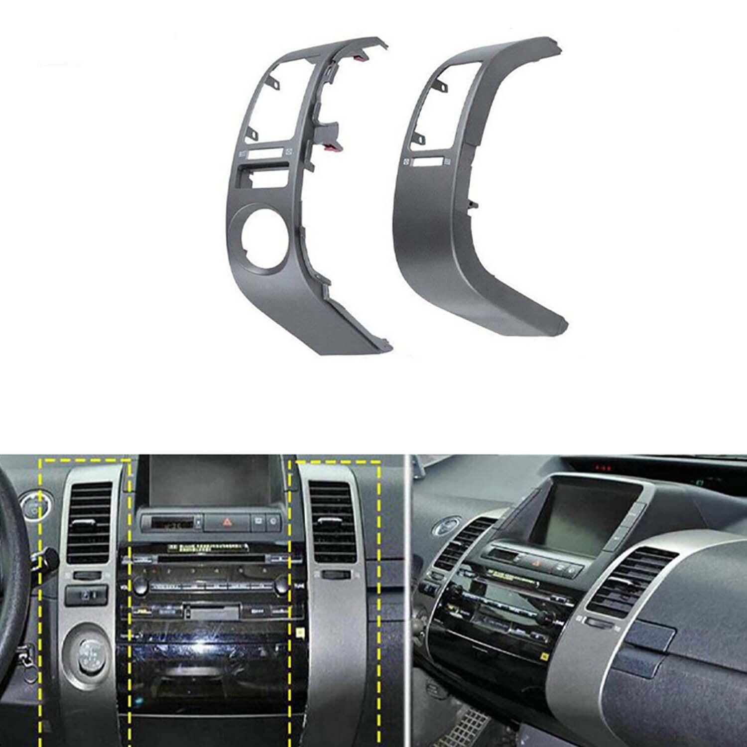 Set Center Inner A/C Dash Air Vent Cover Trim for Toyota Prius 55670-47060 04-09