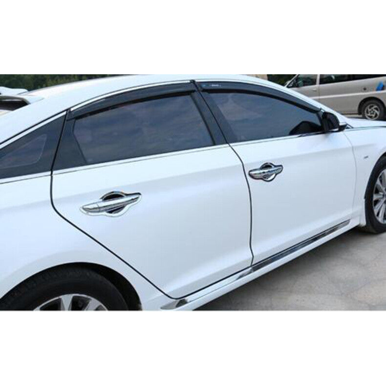 for Hyundai Sonata 2015-2019 Chrome Car Door Handle Cover+Cup Bowl Combo Trim
