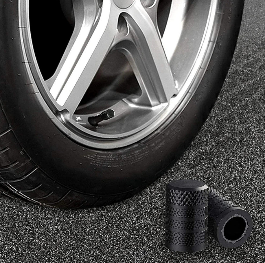 4-piece car tire valve cover rod air dust cover black punitive skull for Nissan