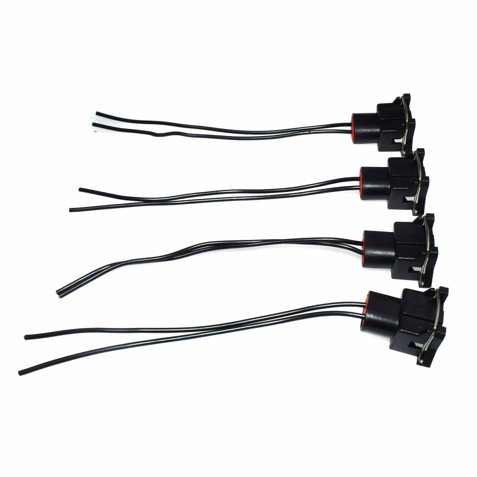 Fuel injector connector wire plug clip tail cut + slice 4-piece universal set