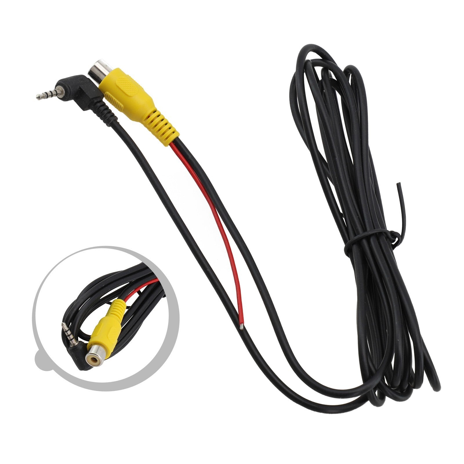 2.5mm AV converter cable for car rearview parking cameras