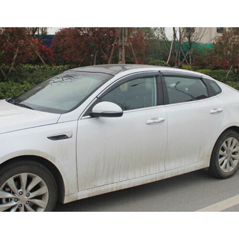 for Kia Optima 2016-2020 Side Window Wind Visors Sun Rain Guard Vent Deflectors
