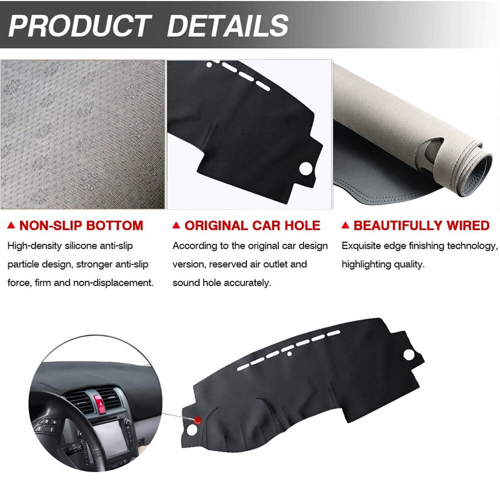 Dashboard Mat Cover Pad SunShade Dash board for Honda CR-V RE1 RE5 RE7 2007-2011