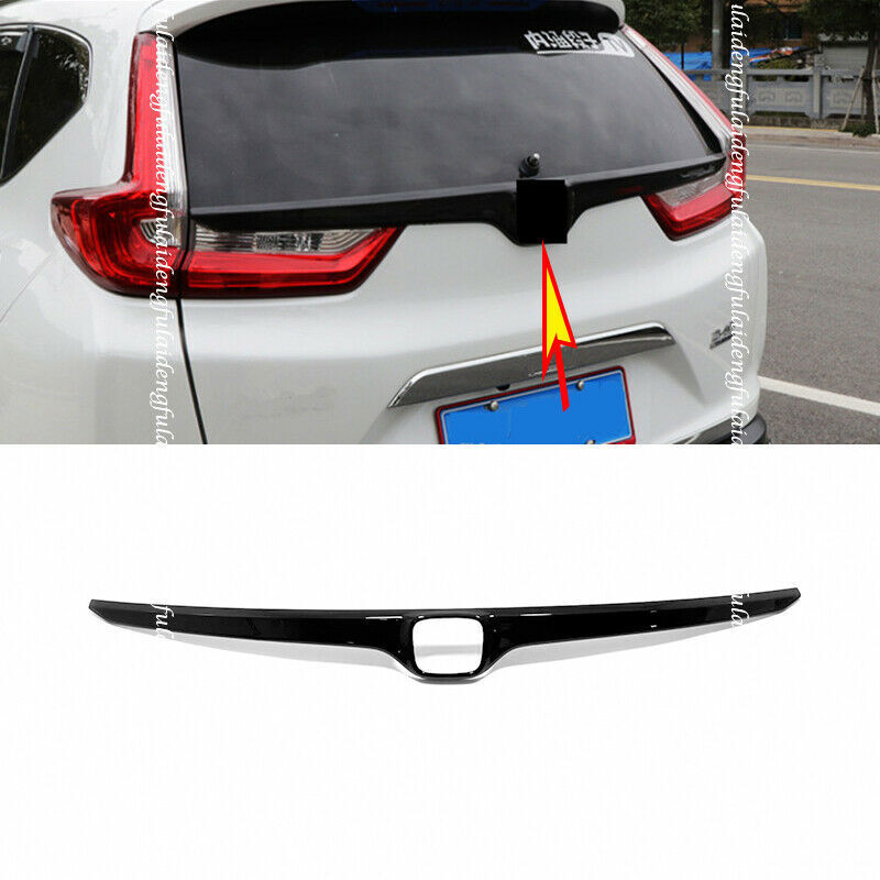 Gloss Black Rear Trunk Lid Upper Strip Cover Trim for Honda CR-V CRV 2017-2022