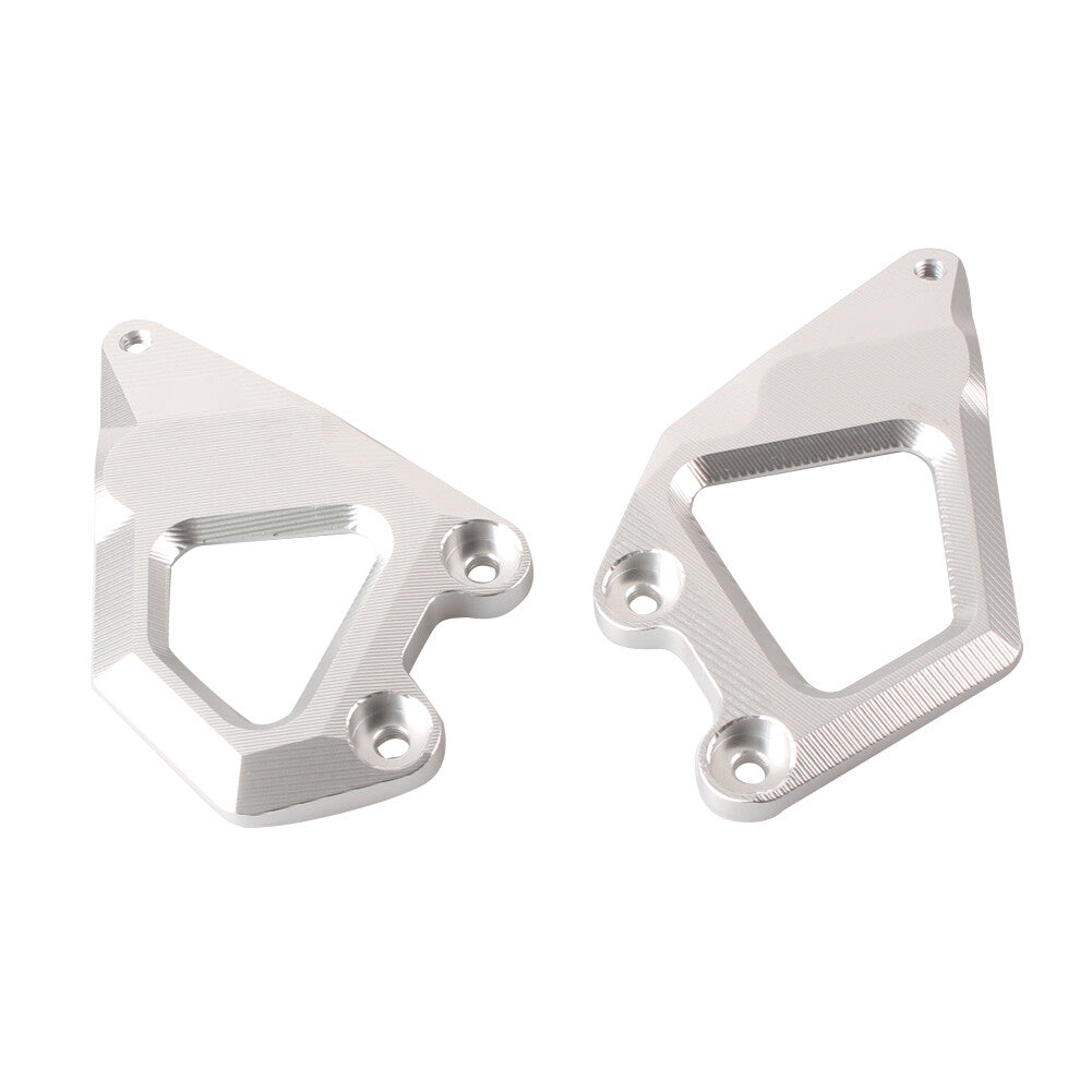 Footrest Protector Foot Pegs Heel Guard Plates fit for BMW 2013 2014 R1200GS Silver