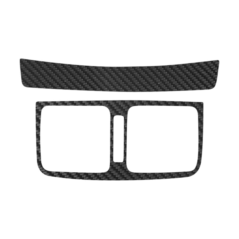 2X Carbon Fiber Rear Air Vent Outlet Frame Cover Trim for Toyota Hilux 2015-2021