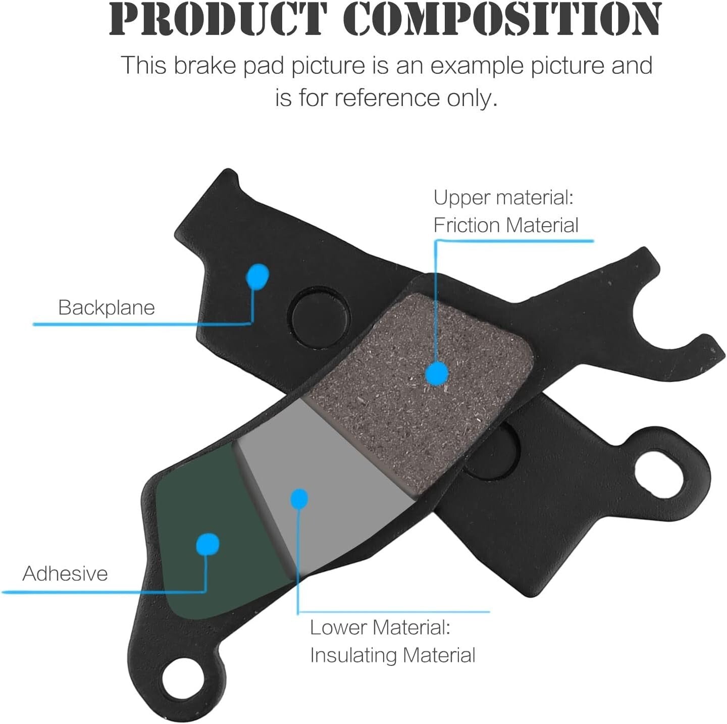 Brake Pad for Can-Am Outlander 800 R 4x4 STD Max 450 800 EFI STD Renegade 500