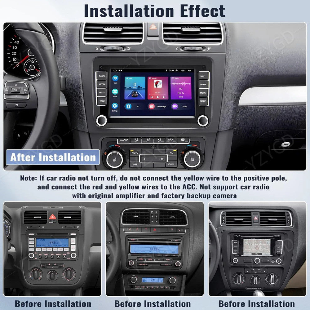 7 Android Apple Carplay for VW for Volkswagen for Golf Car Stereo Radio GPS Navi Screen