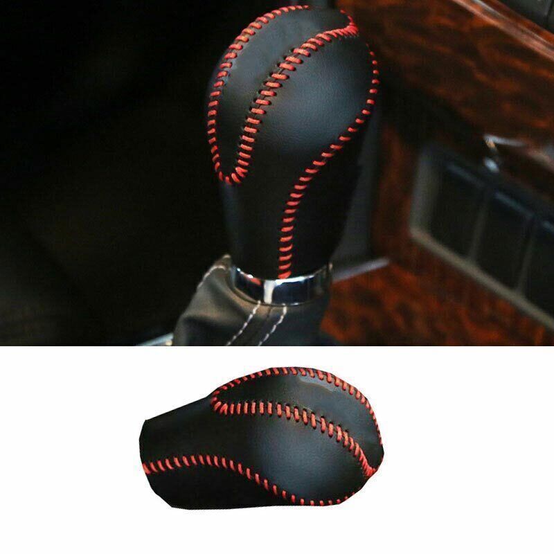 for Nissan Armada Patrol 17-20 Black Leather Inner Gear Shift Knob Cover Trim 1X