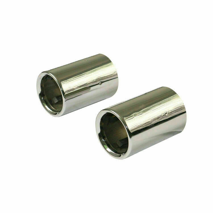 2Pcs 3'' Tail Exhaust Tips Muffler Pipe Fit for BMW X1 X2 X3 X4 F48 F39 75mm