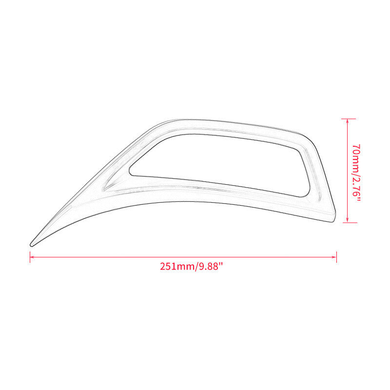 Carbon Fiber Car Fender Air Vent Outlet Cover Trim for Jeep for Wrangler JL JT 2018+