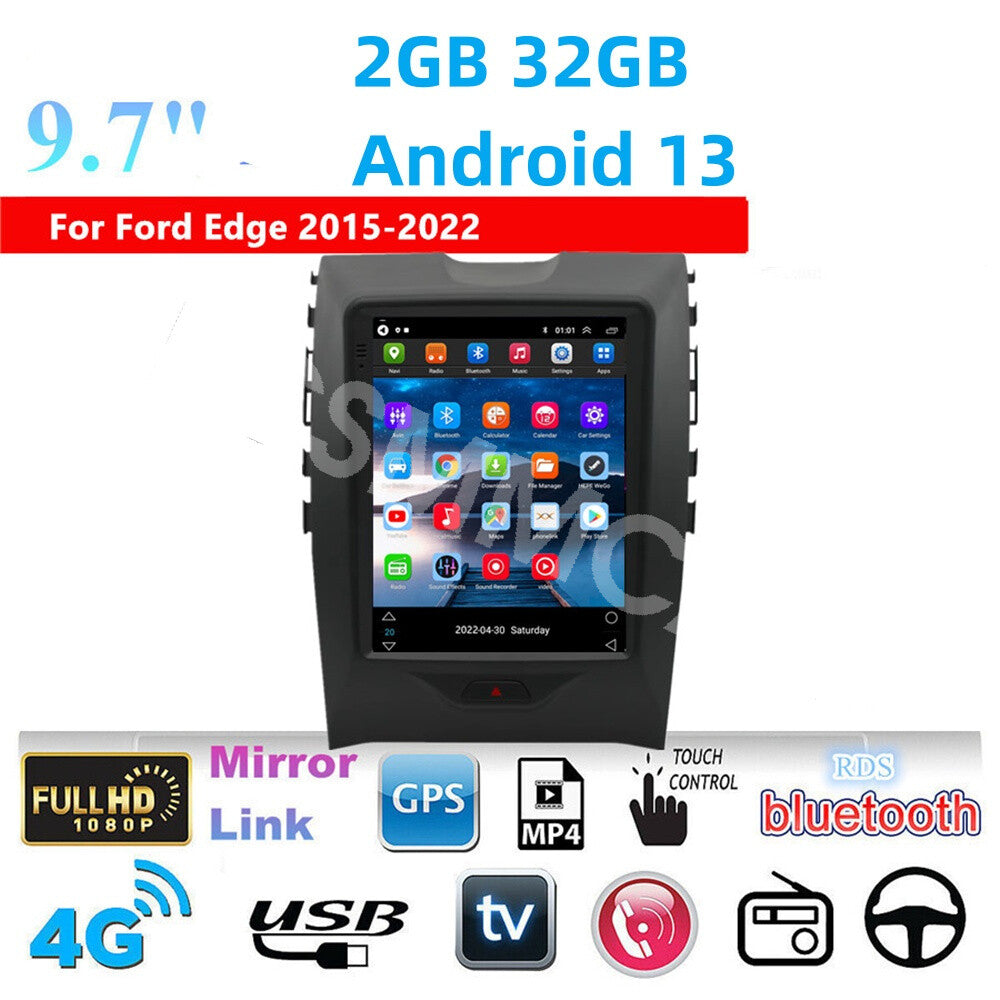 9.7 Android 13 GPS Car Stereo Radio Player Camera Fit For 2015-2022 for Ford Edge