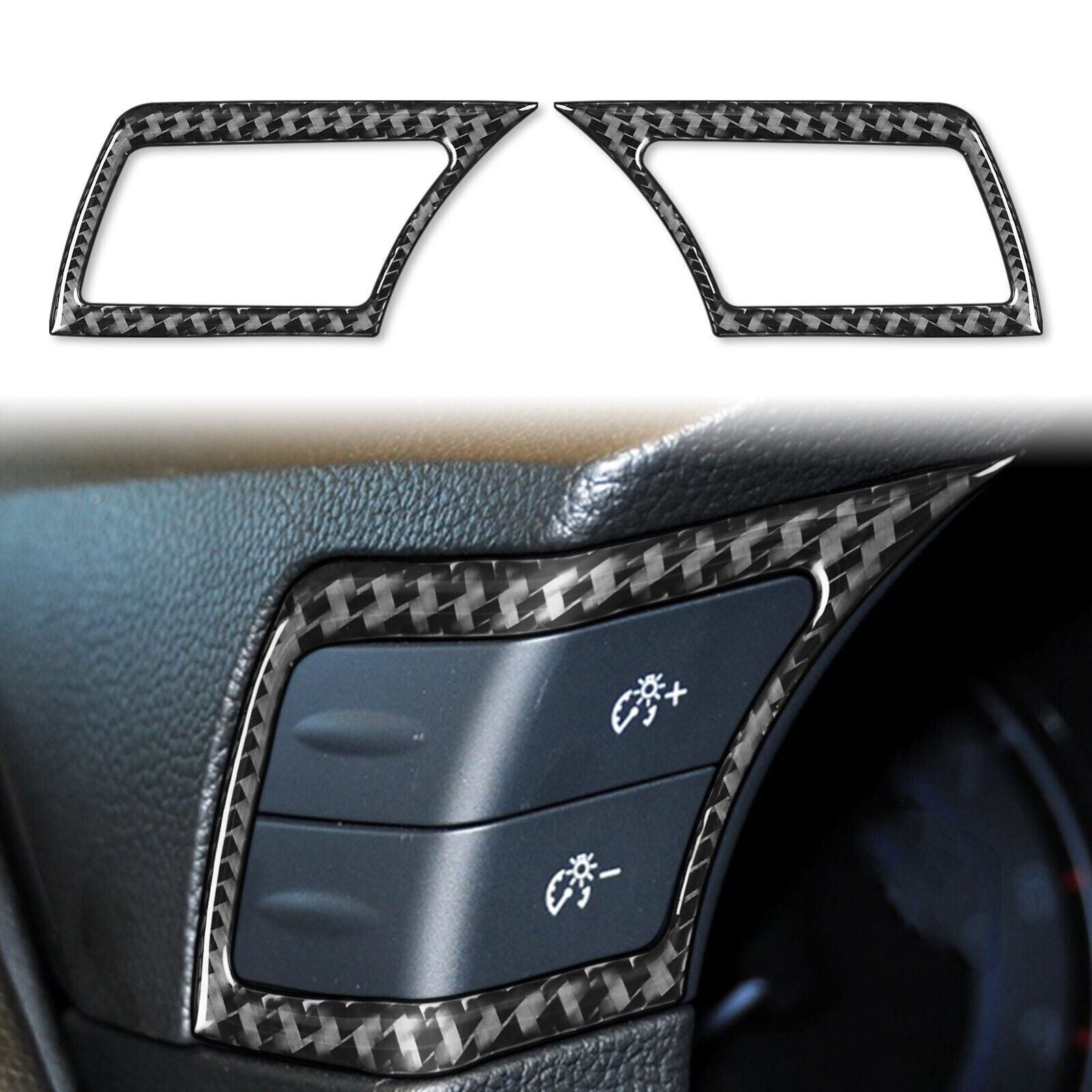 Carbon Fiber Cruise Control Button Frame Cover Trim for Infiniti G37 G35 08-2013