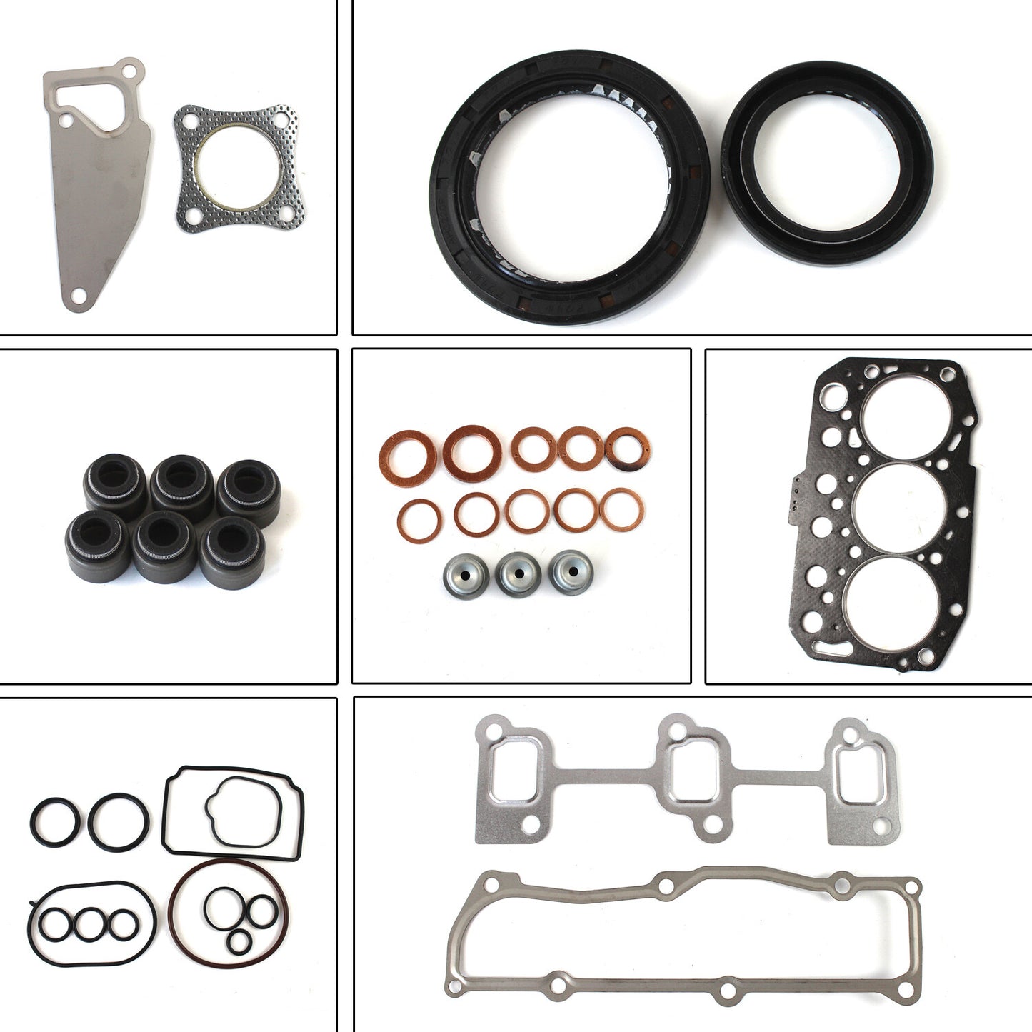 Engine Gasket Kit fits for Yanmar 3TNM74 Engine Overhaul Seals Replacement