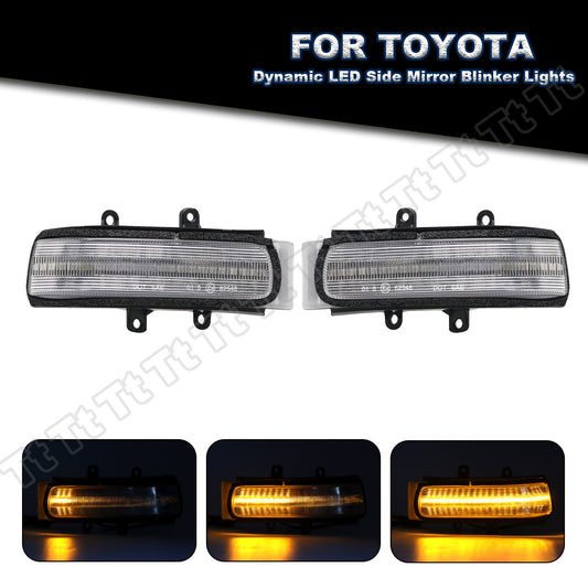 Dynamic LED side mirror turn signals are suitable for Toyota RAV4 4Runner for Sienna Tacoma