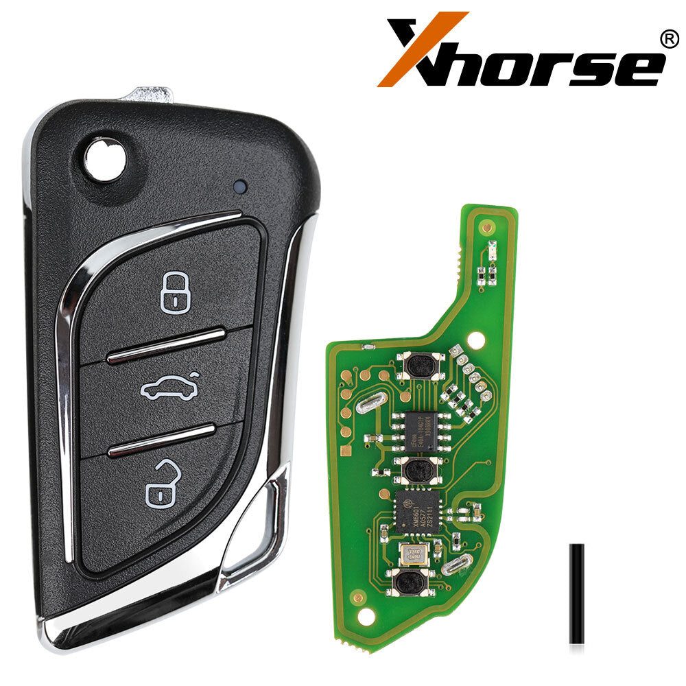 5Pcs XKLKS0EN Universal Flip Wire Remote Key for Lexus Style 3 Buttons HK
