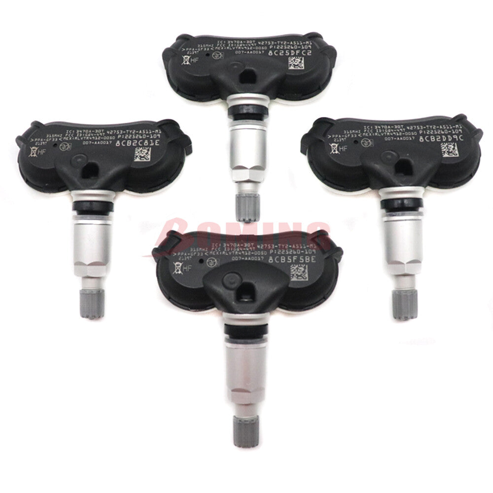 Set 4x for Acura TL ZDX RLX 315Mhz 42753-TY2-A51 Tire Pressure Monitoring Sensor
