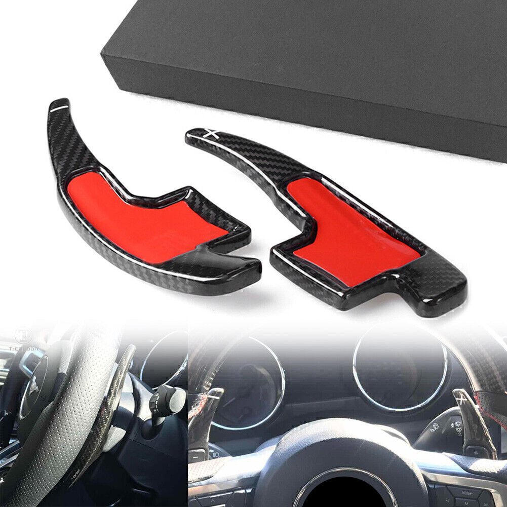 Steering Wheel Paddle Shifter Carbon Fiber for Ford for Mustang 2015-2017 2016