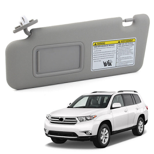 Front Left Side Sun Visor Sunshade for Toyota 2008-13 Kluger 74320-48500-B0 Gray