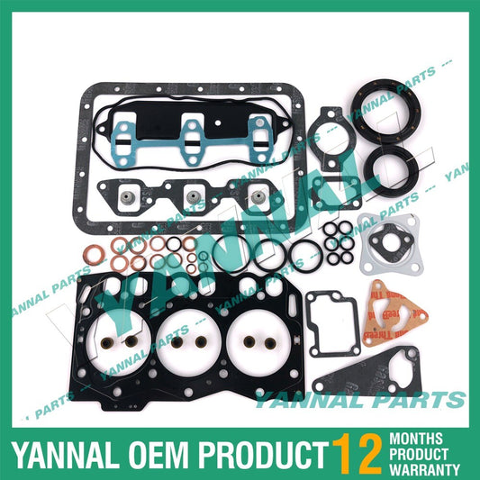 Complete gasket set for Yanmar 3TNE68 and Komatsu 3D68E engines PC12R-8 and PC15R-8