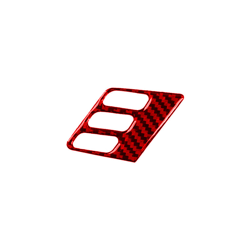 Red Carbon Fiber Interior Review Mirror Control Cover Trim for Acura TSX 2009-14