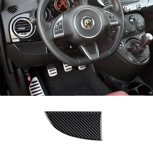 Carbon Fiber Interior Driver Side Air Vent Cover Trim for Fiat 500 2012-2015