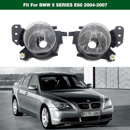 Front Bumper Clear Driving Fog Lights Lamps Pair for BMW 5series E60 2004-2007